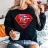 Superman Symbol Team Football Tampa Bay Buccaneers Sweater