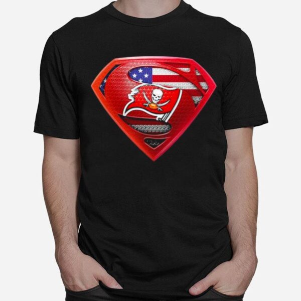 Superman Symbol Team Football Tampa Bay Buccaneers T-Shirt