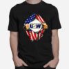 Superman United Steelworkers Unity And Strength For Workers American Flag T-Shirt