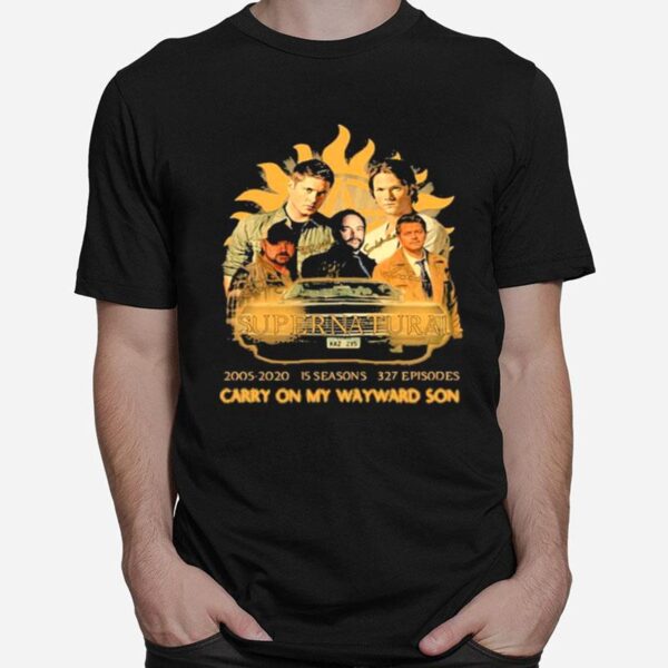 Supernatural 15Th Anniversary Carry On My Wayward Son T-Shirt