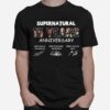 Supernatural 15 Years Anniversary Characters Signatures T-Shirt