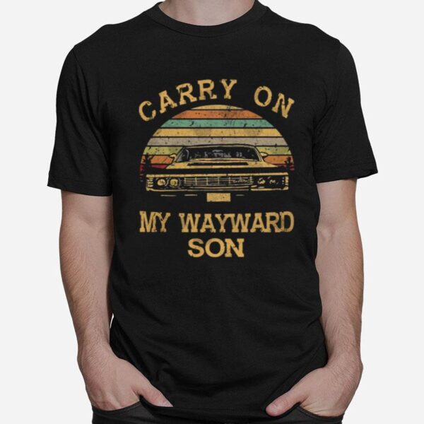 Supernatural Carry On My Wayward Son Vintage T-Shirt