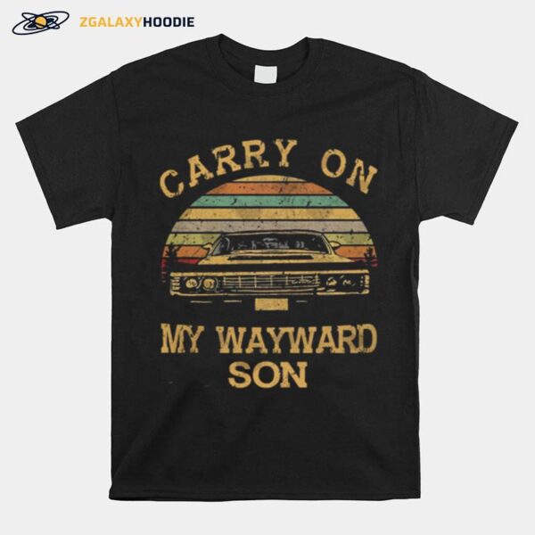 Supernatural Carry On My Wayward Son Vintage T-Shirt