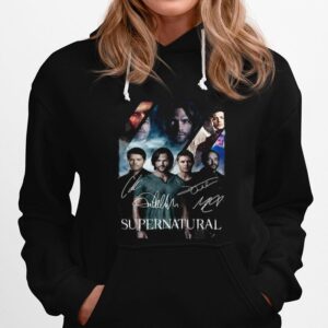 Supernatural Characters Signatures Hoodie