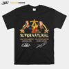 Supernatural Sam Winchester Dean Winchester Jared Padalecki Jensen Ackles Signatures T-Shirt