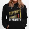 Support Diversity Gun Bullets Veteran Soldier Hoodie