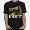 Support Diversity Gun Bullets Veteran Soldier T-Shirt