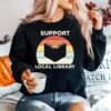 Support Local Library Vintage Sweater