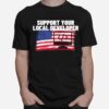 Support Your Local Developer Usa American Flag Patriotic T-Shirt