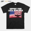 Support Your Local Developer Usa American Flag Patriotic T-Shirt