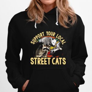 Support Your Local Street Cats Vintage Hoodie