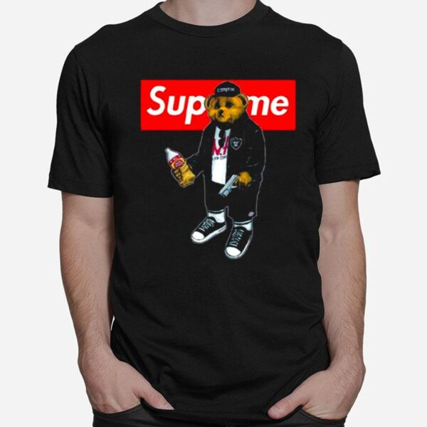 Supreme Bear With Gun T-Shirt
