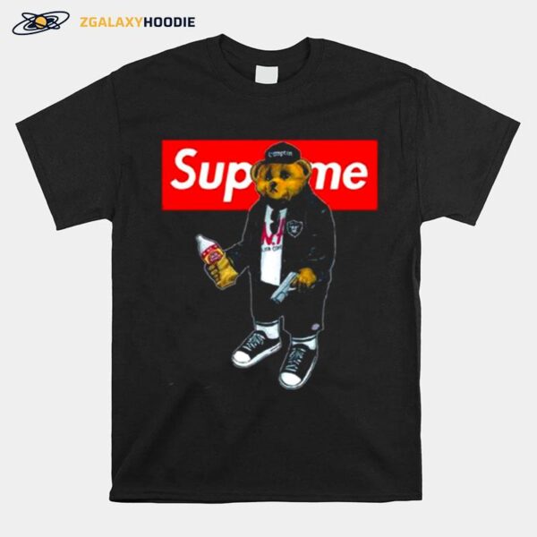 Supreme Bear With Gun T-Shirt