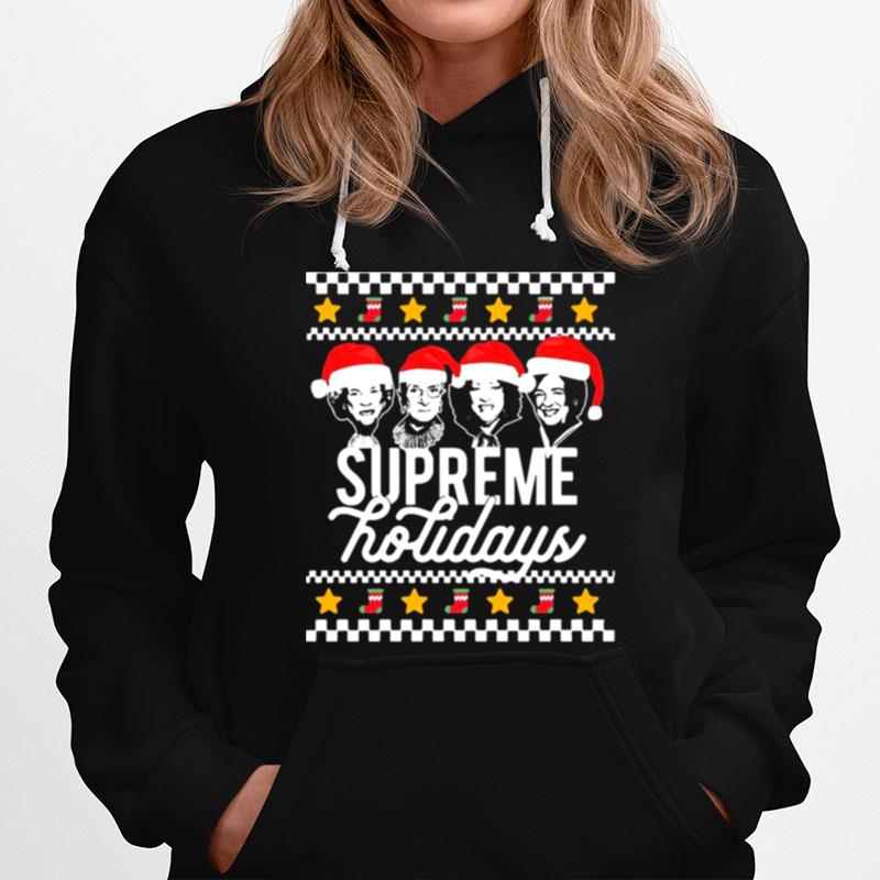 Supreme Holiday Ugly Christmas Sweater Scotus Holidays Meme Hoodie