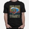 Surfing And Beer Because Murder Is Wrong Vintage T-Shirt