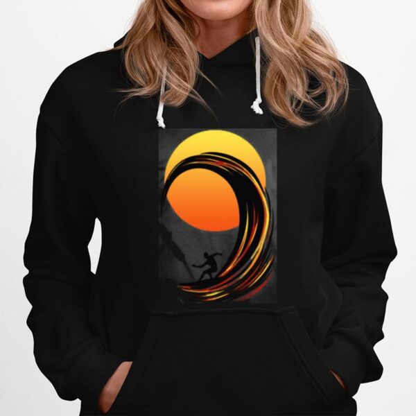 Surfing At Sunrise Hoodie