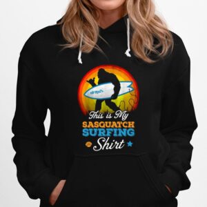 Surfing Bigfoot This Is My Sasquatch Surfing Hoodie