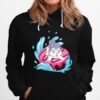 Surfing On A Doughnut Siberian Husky Dog Donut Husky Donut Hoodie