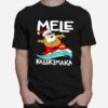 Surfing Santa Mele Kalikimaka Christmas Hawaii T-Shirt