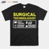 Surgical Technologist Tasking Likes Beer Solving Scrub Tech T-Shirt