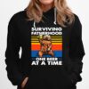 Surviving Fatherhood One Beer At A Time Bear Vintage Hoodie