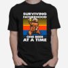 Surviving Fatherhood One Beer At A Time Bear Vintage T-Shirt