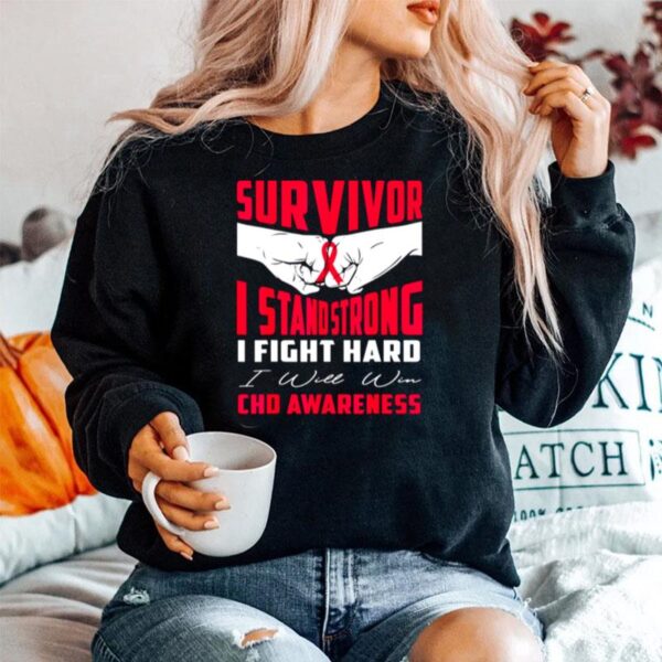 Survivor I Stand Strong Chd Awareness Sweater