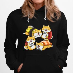 Sushi Roll Cute Shiba Inu Dog Sushi Japanese Dogs Hoodie