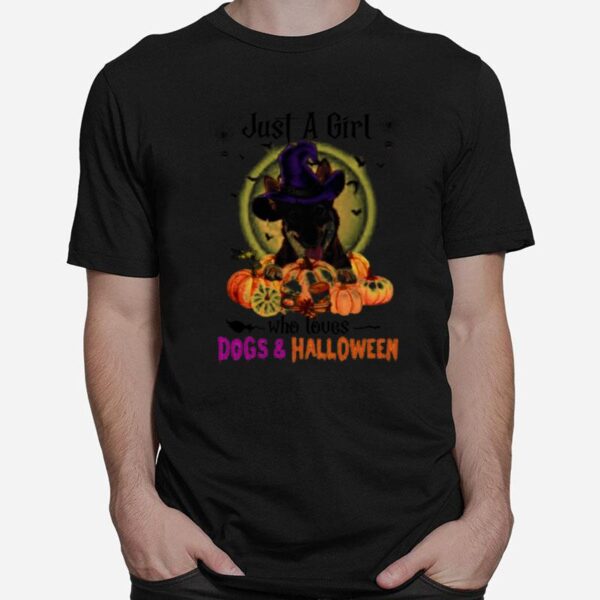 Swedish Vallhund Just A Girl Who Loves Dogs And Halloween T-Shirt