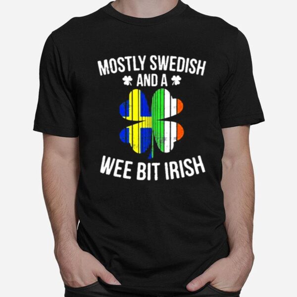 Swedish Wee Bit Irish Sweden St Patricks Day T-Shirt