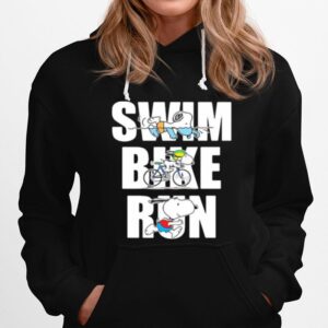 Swim Bkie Run Snoopy Hoodie