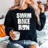 Swim Bkie Run Snoopy Sweater