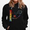 Swimming Live Love Swin Heart Beat Hoodie