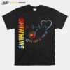 Swimming Live Love Swin Heart Beat T-Shirt