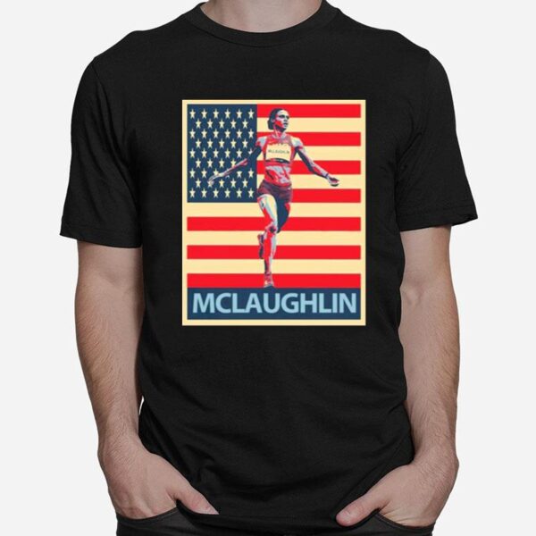 Sydney Mclaughlin Vintage American Flag T-Shirt