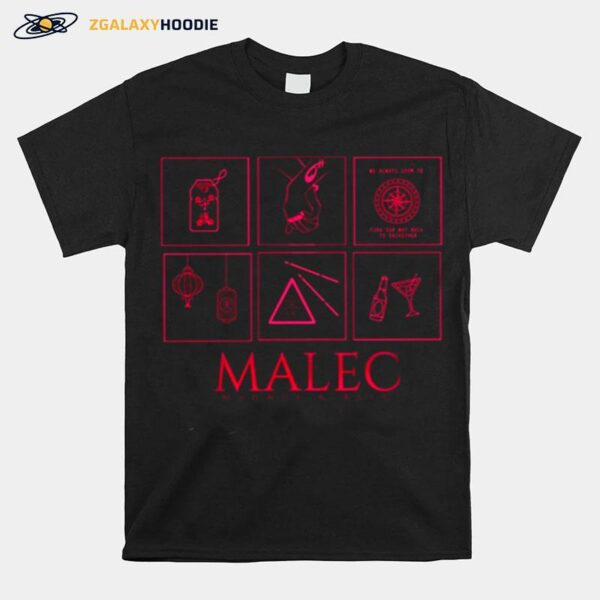 Symbols Minimalistic Malec Shadowhunters T-Shirt