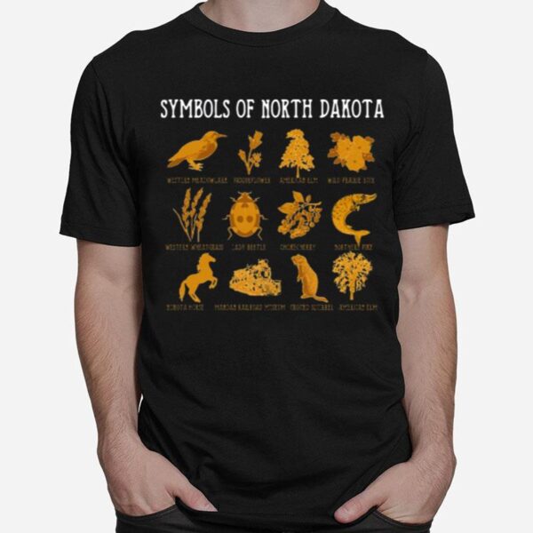 Symbols Of North Dakota T-Shirt