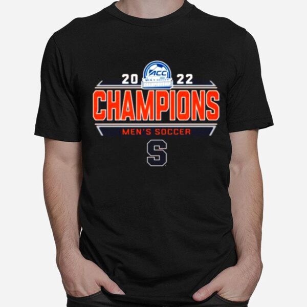 Syracuse Orange 2022 Mens Soccer Conference Tournament Champions T-Shirt