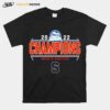 Syracuse Orange 2022 Mens Soccer Conference Tournament Champions T-Shirt