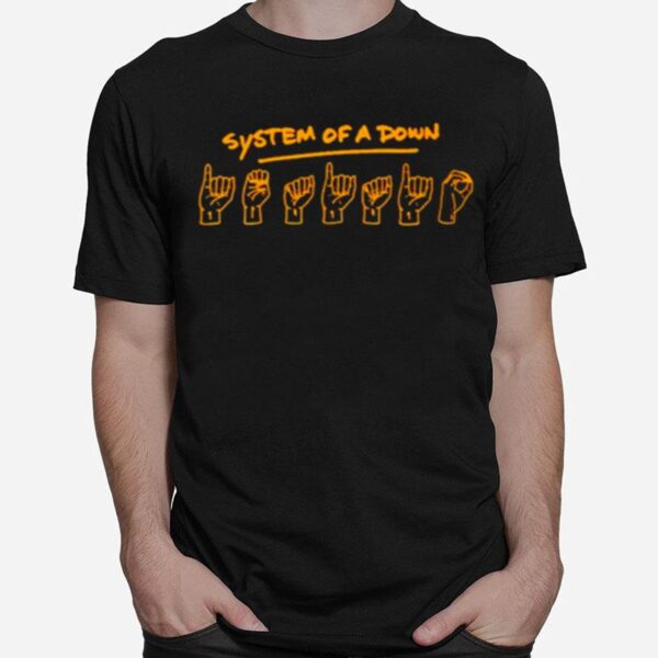 System Of A Down Sign Language T-Shirt