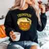 T Pumpkin And Bat Halloween Trumpkin T Shir Sweater