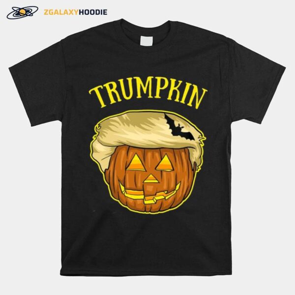 T Pumpkin And Bat Halloween Trumpkin T Shir T-Shirt