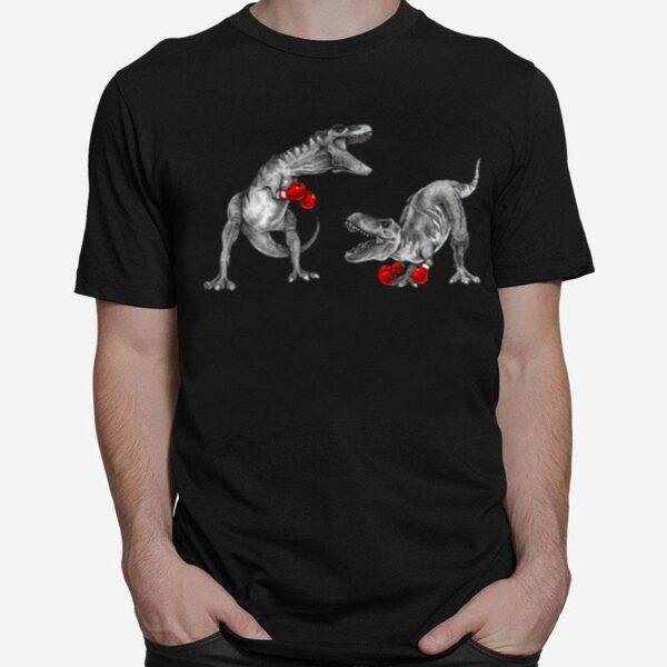 T Rex Dinosaur Boxing T-Shirt