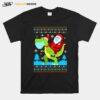 T Rex Santa Ride Funny Ugly Christmas T-Shirt