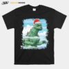 T Rex Wear Hat Santa Claus Merry Christmas T-Shirt