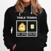 Table Tennis My Spin Marshmellow On Fire Hoodie