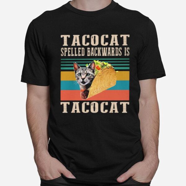 Tacocat Spelled Backwards Is Tacocat Vintage T-Shirt