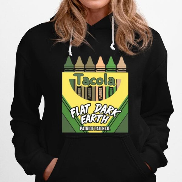 Tacola Flat Dark Earth Crayons Hoodie