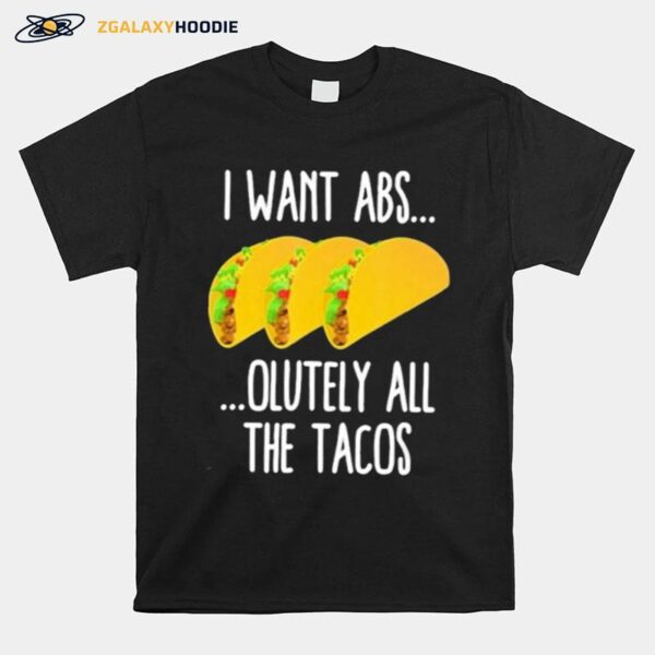 Tacos Saying Fitness Exercise Lovers Taqueri T-Shirt