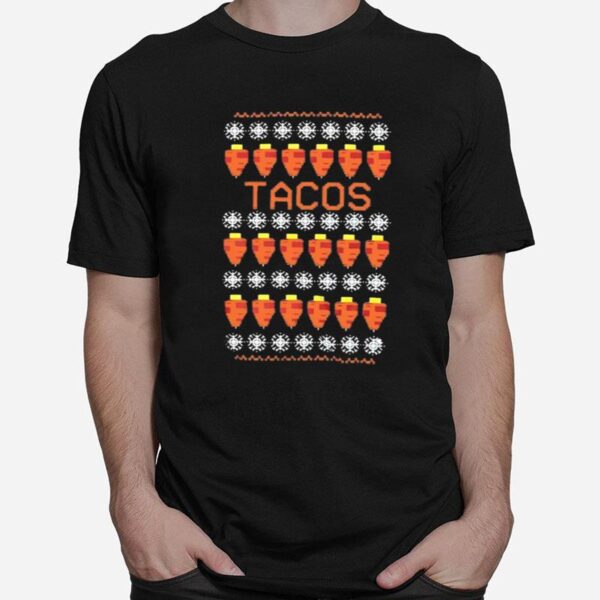 Tacos Ugly Christmas T-Shirt